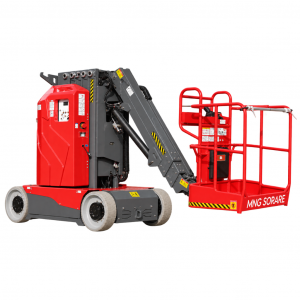 Nacelle Toucan 10m électrique automotrice NTQ10A marque MNG SORARE avec bras articulé